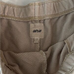 Aerie Light Tan Cozy Pants